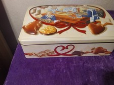 Alte Dose , Blechdose , Keksdose , Bahlsen - Frohe Weihnachten , 24 x 18 x 8 cm