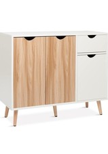 Kommode Sideboard Holz Weiß