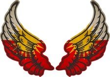 Aufkleber flügel biker - flügel,