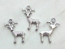 5x Anhänger Hirsch 24x17mm