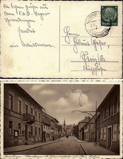 SPRENDLINEN Rheinhessen ~1933/40 Strassen Partie Häuser i.d. St. Johannesstrasse