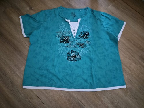 Damen strech shirt grün - t-shirt,