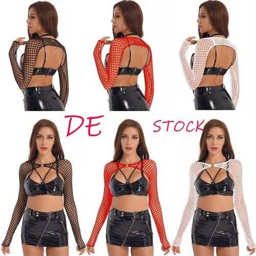 Damen langarm crop - langarm, top