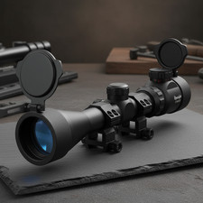 Zielfernrohr 3-9X40 mit Beleuchtetes Visier Klappdeckel Metalloptik Sport