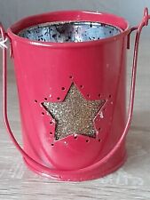 rote Laterne für Teelicht oder Stumpenkerze, Nr. 140, Verkauf für den Tierschutz