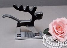 Design Nussknacker Elch Chrom silber Advent  Weihnachten Deko  S 577