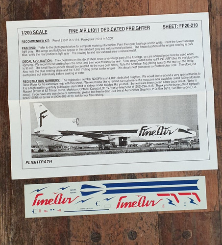 Decal fine air lockheed - fine,