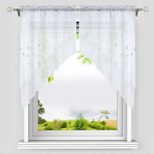 Scheibengardinen Voile 2er Set