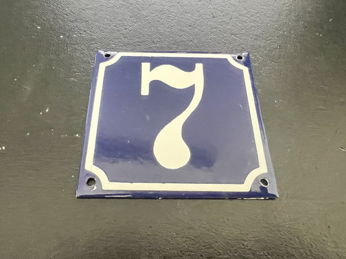 Emaille schild hausnummer - schild,