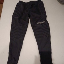 Fußball Hose Torwart Hose mit Protectoren Größe 128 Uhlsport fast neu