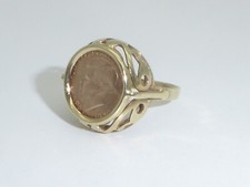 333 Gold Ring 8k Gelbgold Rotgold Münzring John F. Kennedy RG 53 - 16,8 mm 9219