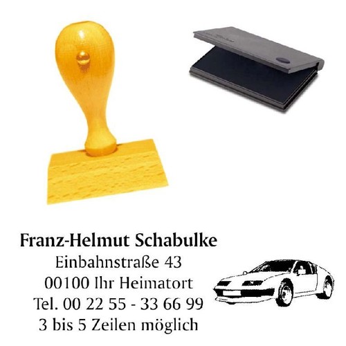 Adressenstempel holzstempel - adressenstempel,