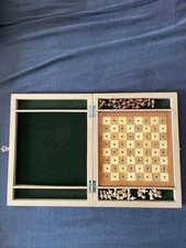 Reiseschach Holz Intarsiert