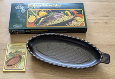 Friesland - Katen-Geschirr - Fisch - Form - Keramik - oval - unbenutzt - braun