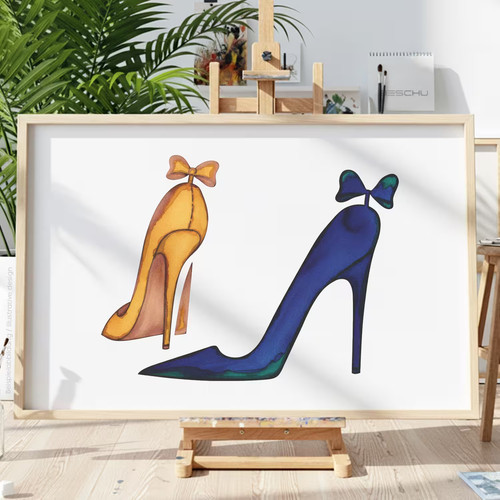 Highheels schuhe schablone - highheels,