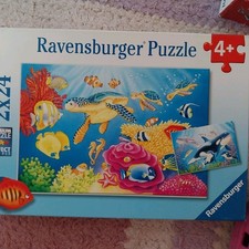 ?Ravensburger Puzzle Kinder Puzzle 2 x 24 Teile . Meerestiere?