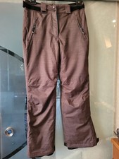 Tolle Damen Skihose / Snowboardhose mit Hosenträger, Gr.S v. Rodeo, braun/petrol