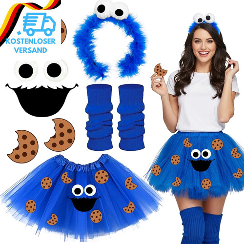 Krümelmonster kostüm damen - krümelmonster,