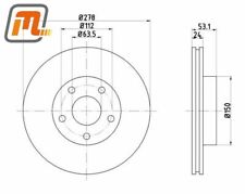FORD Scorpio Granada MK1 brake disc front  2,9i 143kW RS Cosworth 01/91-10/94