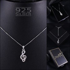 Musik kette halskette - halskette, 925