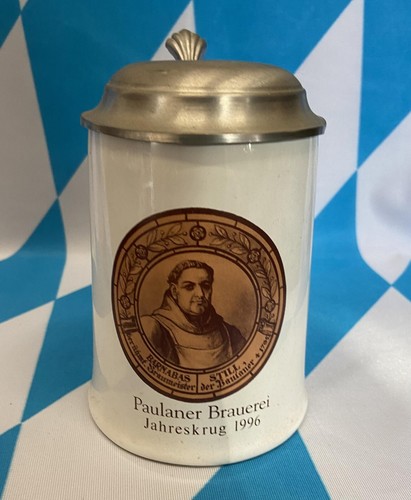 Steinkrug mit zinndeckel - steinkrug,