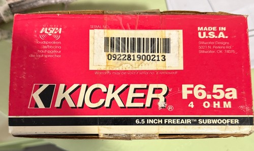 Kicker freeair subwoofer - f6.5a,