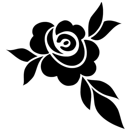 Blumen auto sticker - blumen, rose