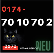 Prepaid SIM- Karte Vodafone CallYa Rufnummer NEU Nummer Guth. 10 € 7010702777777