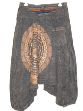 Haremshose Baggy 42-48 Yoga  Hose Aladin Ali Baba Hippiehose Quasten Bohamian
