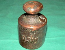 Bauernhof 0,5kg Gewicht verkupfert Gemüse Obst Waage Eichgewicht Farm Weight Cop