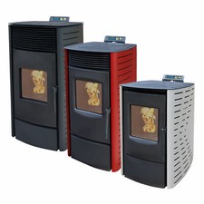 Pelletofen 6-12kW mit Programmiereung, Kamin ECO-Funktion Nemaxx, W.N.