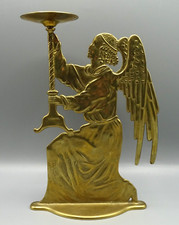 Vintage: Toller Messing- Kerzenhalter/ Kerzenleuchter - Engel kniend ~21cm Brass