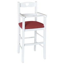 Hochstuhl IN Holz Weiß Mit