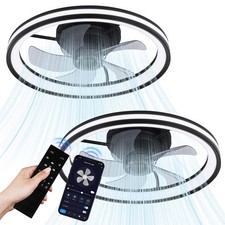 Deckenventilator Fan Beleuchtung RGB Deckenventilator Zimmer LED Ventilator