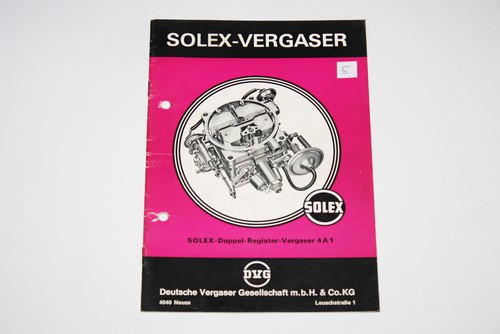 Solex 4a1 vergaser unterlagen - solex,