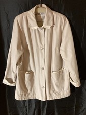 Jacke Damen Gr. 44 beige/grau