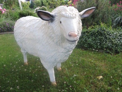 Schaf deko figur 105x79cm - schaf,
