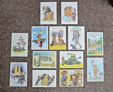 NVA POSTKARTEN - FARBIG MIT KARIKATUREN, 15 STÜCK