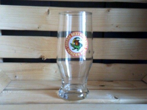 Altes kleines bierglas lederer - altes,