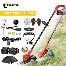 Akku-Rasentrimmer 1000W 4.0Ah 9 Zoll 2*Akkus Bürstenlos Freischneider Motorsense