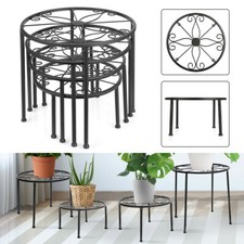 4 in 1 Blumenhocker Set Blumenständer Pflanzenhocker Blumenregal Balkontisch DE