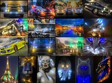 LED - Bild mit Beleuchtung