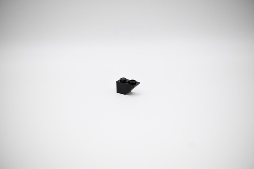 Lego roof tile - inv., black