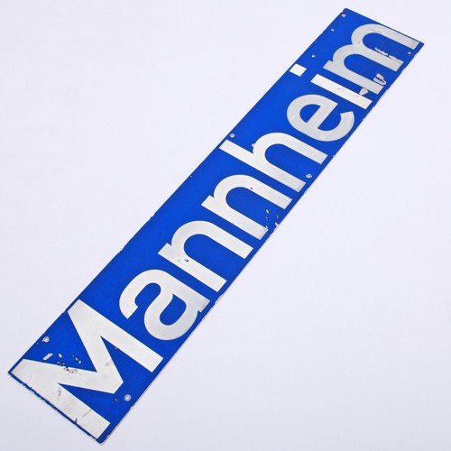 Aluschild blau - , m