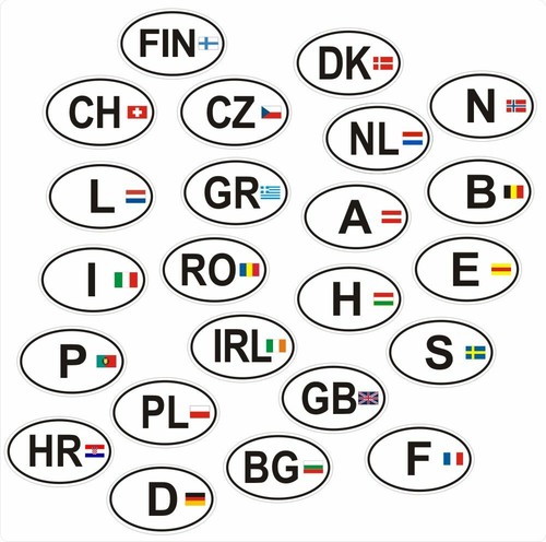 Länderkennzeichen europa - europa, 22