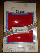 Zählstoff  Stern-Aida  54 Stiche /10cm Zweigart 100% Baumwolle  48x50cm rot