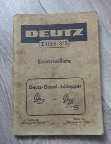 Deutz schlepper d25 s - d25,