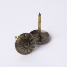 Polsternägel Ø11mm x 15mm Blume antik-messing Ziernägel Möbelnägel Polsternagel