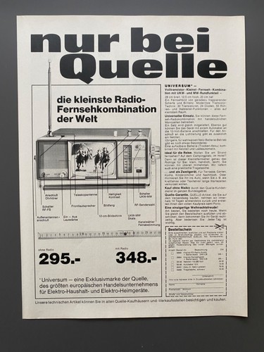 1968 quelle universum - quelle, kleinste
