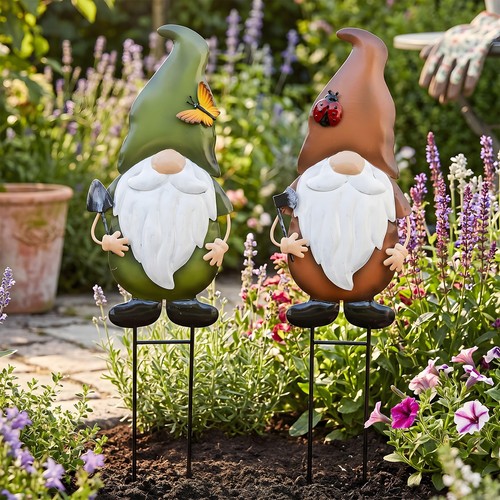 2er set gartenstecker - set,
